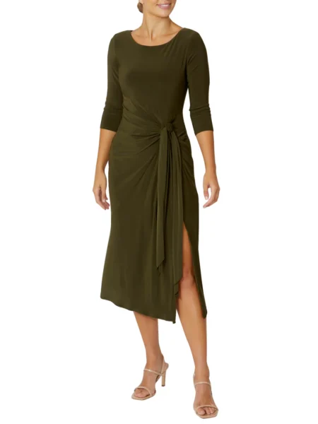 Anthea Crawford Savannah Olive Jersey Dress ME17490