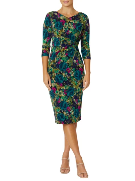 Anthea Crawford Verona Nightshade Jersey Dress MB18409