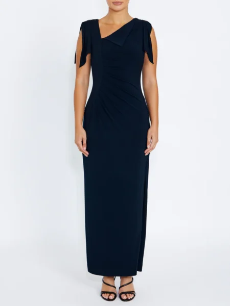 Anthea Crawford Hebe Navy Jersey Gown 2AC2218