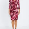 Anthea Crawford Emelynn Burgundy Jersey Dress 2AC2241