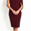 Anthea Crawford Freya Merlot Dress 2AC2404