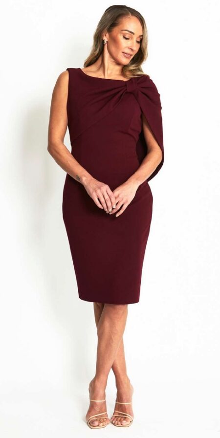 Anthea Crawford Freya Merlot Dress 2AC2404