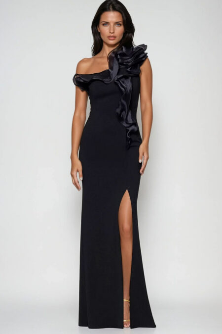 ELLIE- Black Maisie Gown D1066