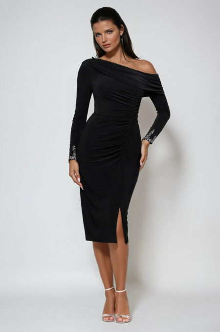 ELLIE- Black Cartier Gown - D1078