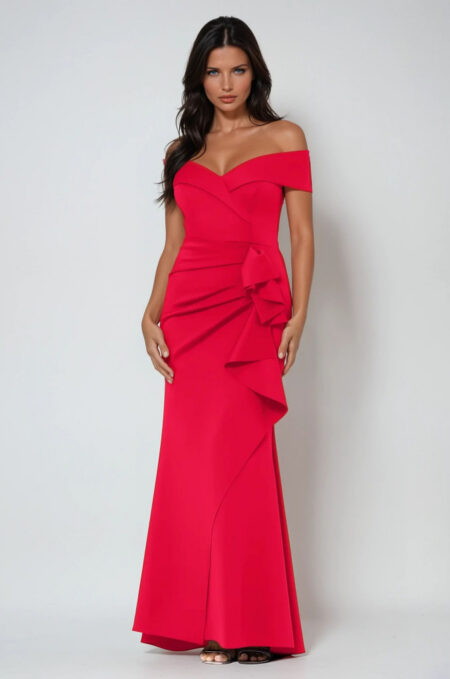ELLIE- Red Deena Gown D1068