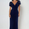 ELLIE- Navy Georgie Gown - D1071