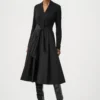 Joseph Ribkoff Black Silky Knit and Memory Fit and Flare Dress 263145