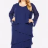 Layla Jones Majesty Chiffon Layered Dress and Jacket LJ0359