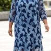 Layla Jones Midnight Printed Chiffon Dress & Jacket LJ0637